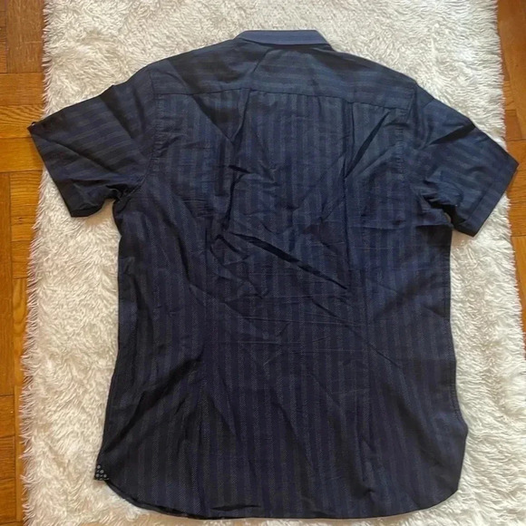 Ted baker handeez slim fit stripe short sleeve  button up shirt - Picture 2 of 12